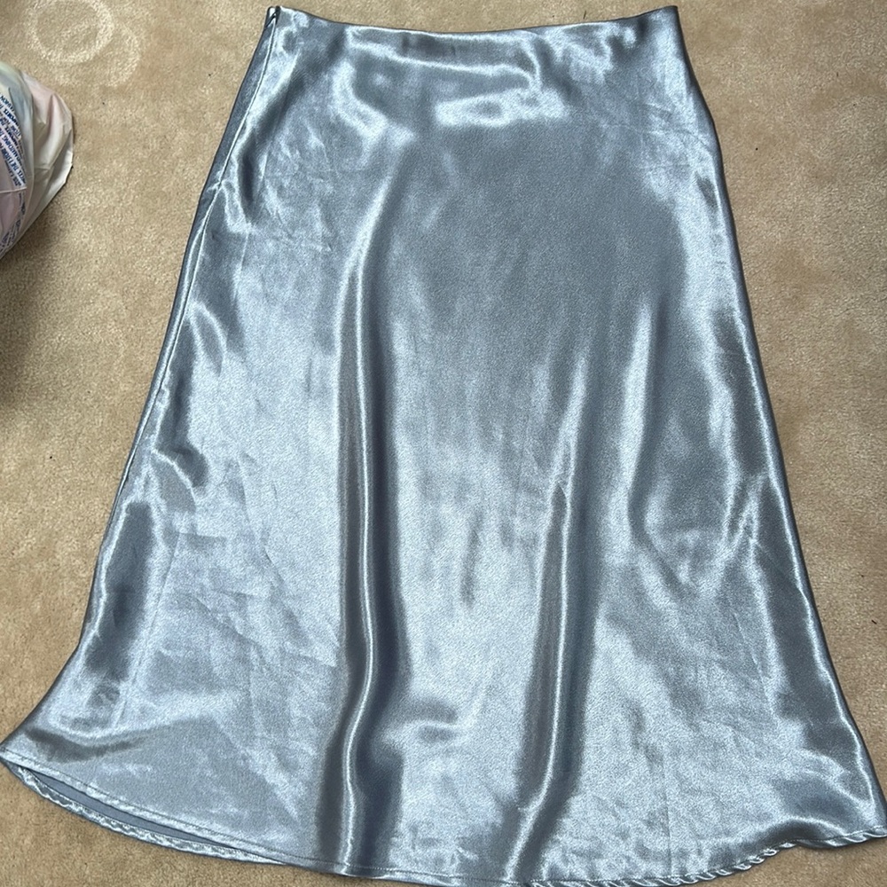 SHEIN long satiny skirt